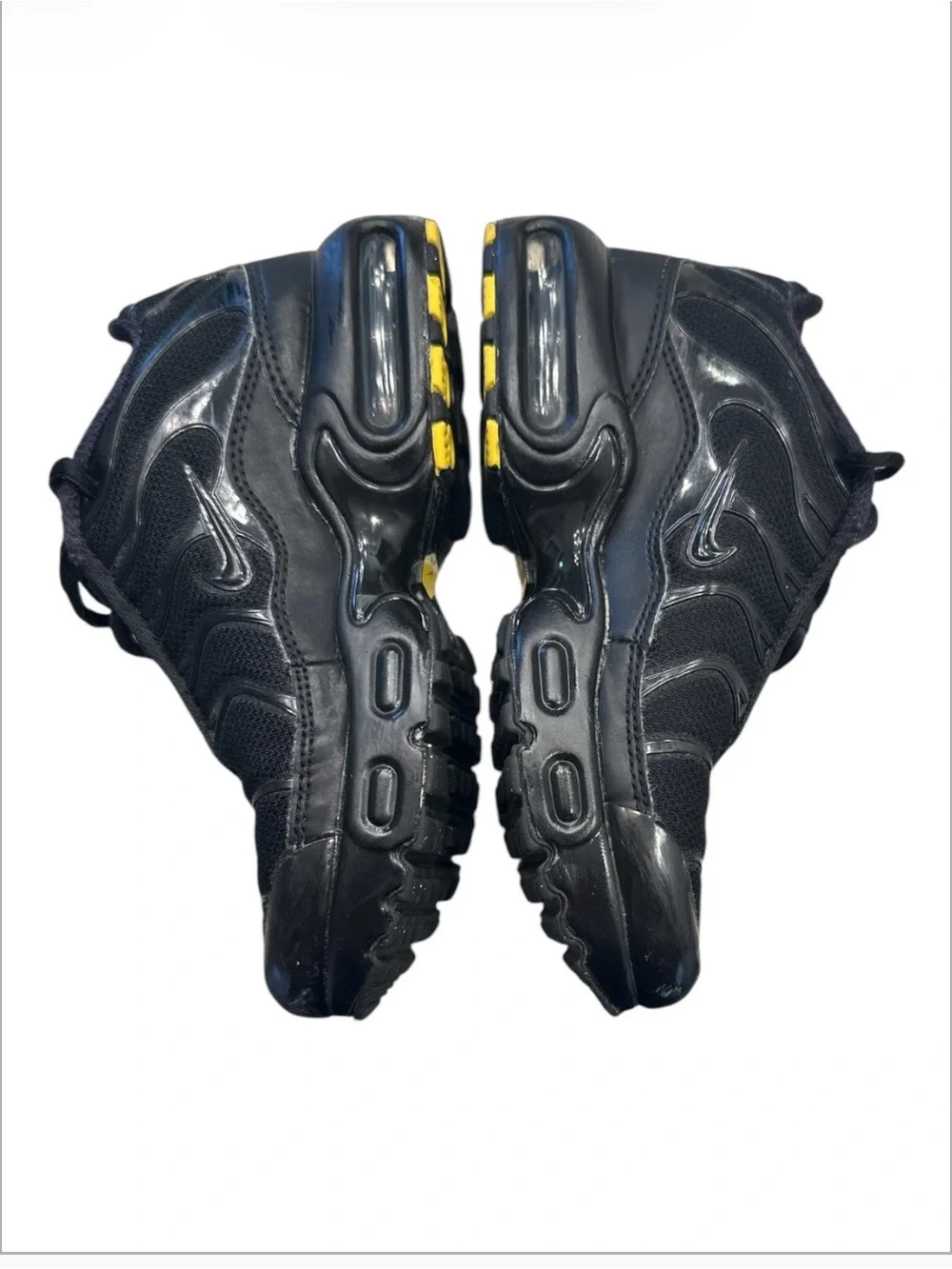 Nike Air Max Plus TN Grade School (GS) Black / Yellow - Size 13C - CD0610-001